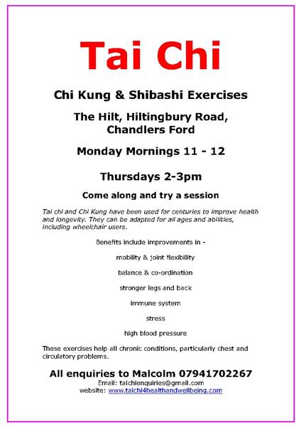 Tai Chi and Chi Kung